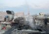 Ataques ucranianos con drones dejan nueve muertos en Rusia y alcanzan un almacén de Wildberries Hypermarket In Kyiv After Russian Attack 2023 08 30 03